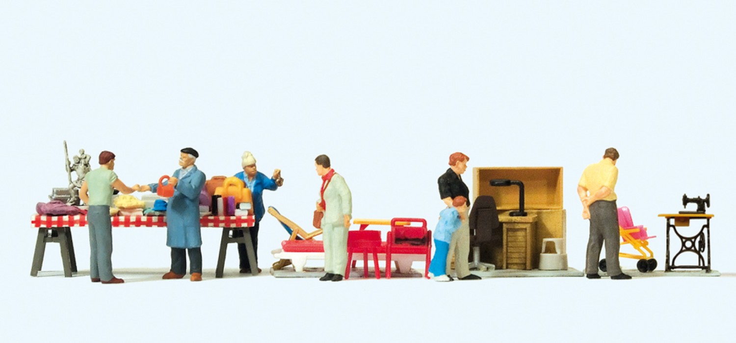 Preiser 10623 H0 Flohmarkt (4) 