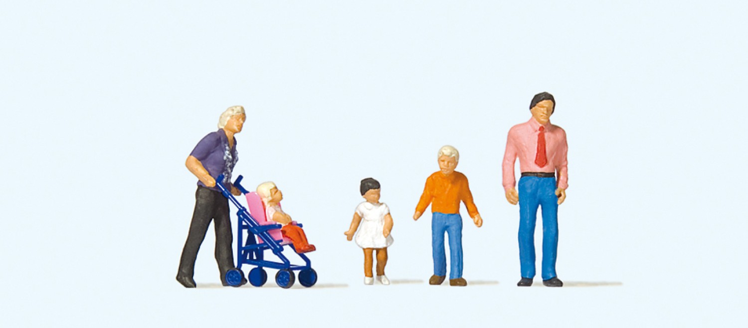 Preiser 10721 H0 Familienausflug 