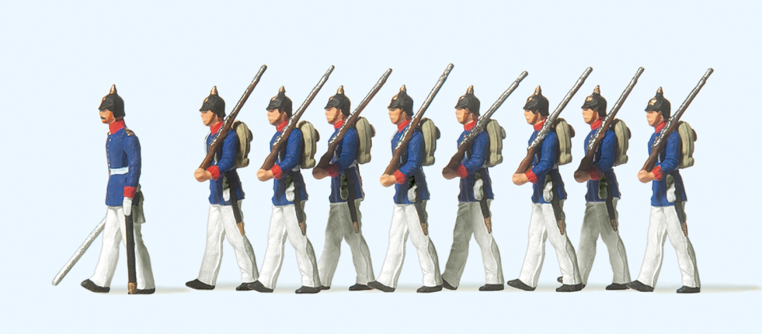 Preiser 12186 H0 Preußische Infanterie. Parade 