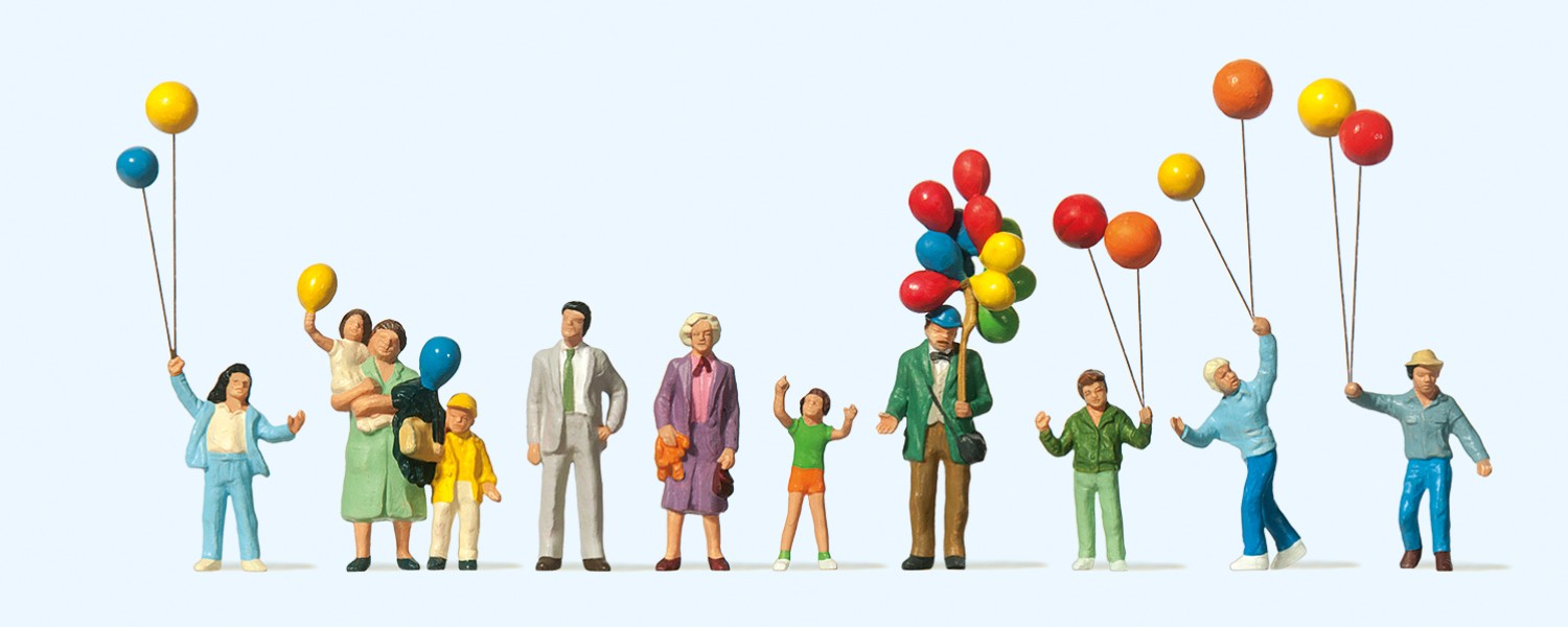 Preiser 24659 H0 Ballonverkauf 