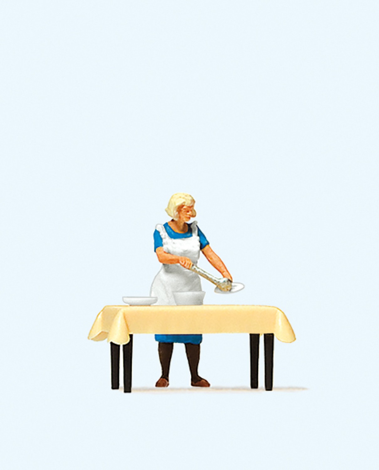 Preiser 28130 H0 Hausfrau am Tisch, Essen schöpfend 