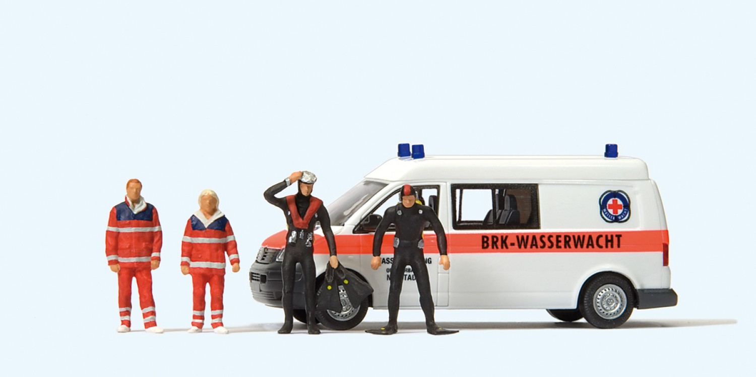 Preiser 33261 H0 VW T 5. BRK Wasserwacht, Orts 