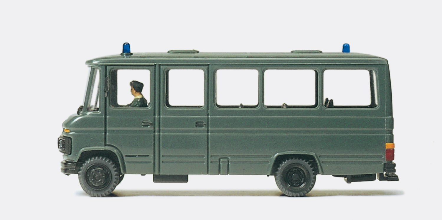 Preiser 37017 H0 Gruppenkraftwagen Grukw III (Kfz 40/1) MB L 508 DG, Bundesgrenzschutz BGS (Fertigmodell)