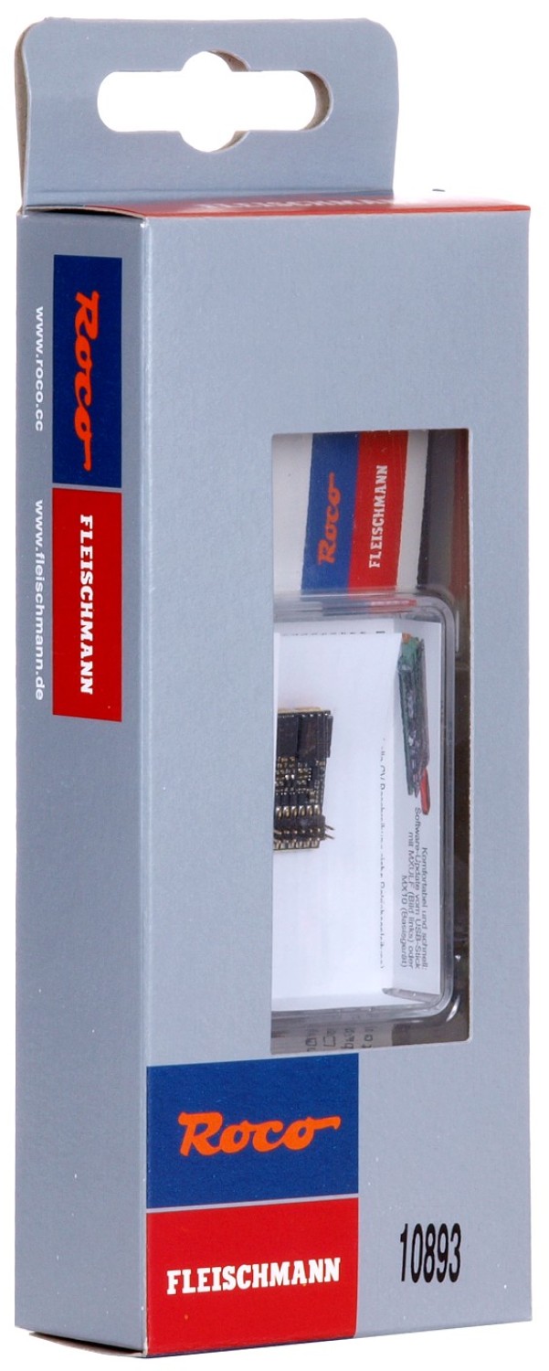 Roco 10893 / ZIMO MX648P16, H0 Sounddecoder PluX16 