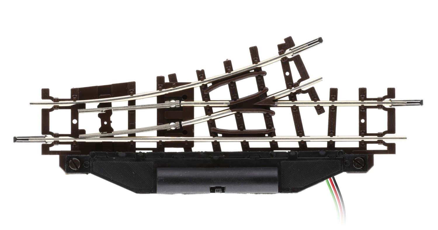 Roco 32401 H0e Elektrische Feldbahnweiche links 24° 