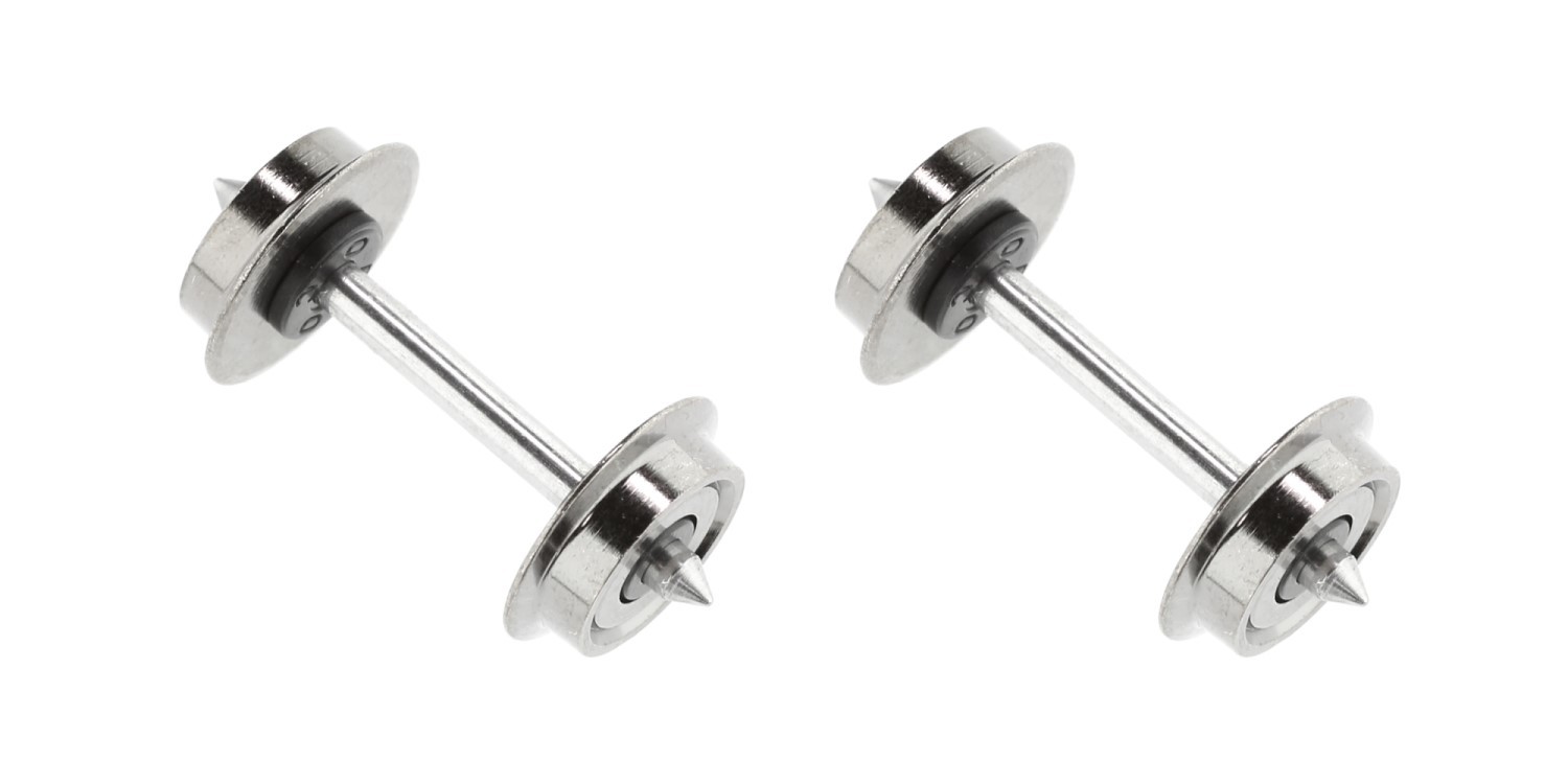 Roco 40197 H0 Radsatz DC, Ø 9 mm, Länge 24,75 mm (2er-Set) 