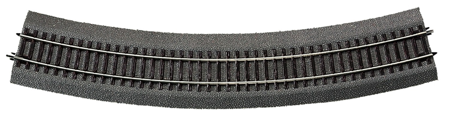 Roco 42526 H0 Gebogenes Gleis R6 mit Bettung 