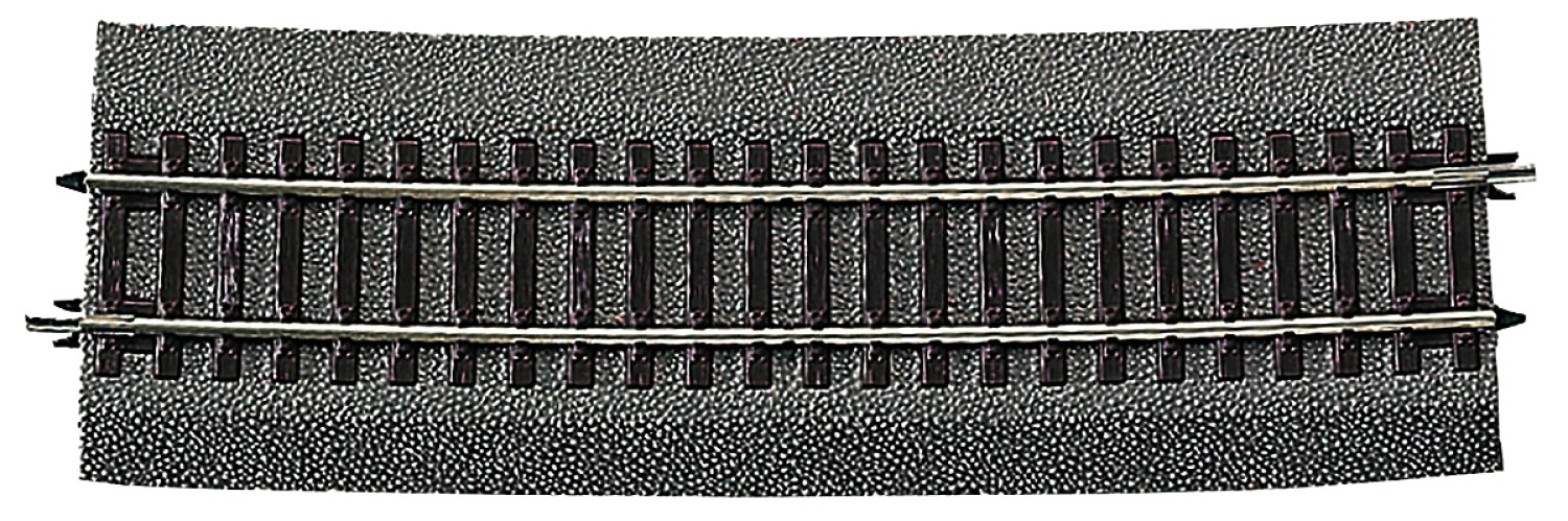 Roco 42530 H0 Gebogenes Gleis R20 mit Bettung 