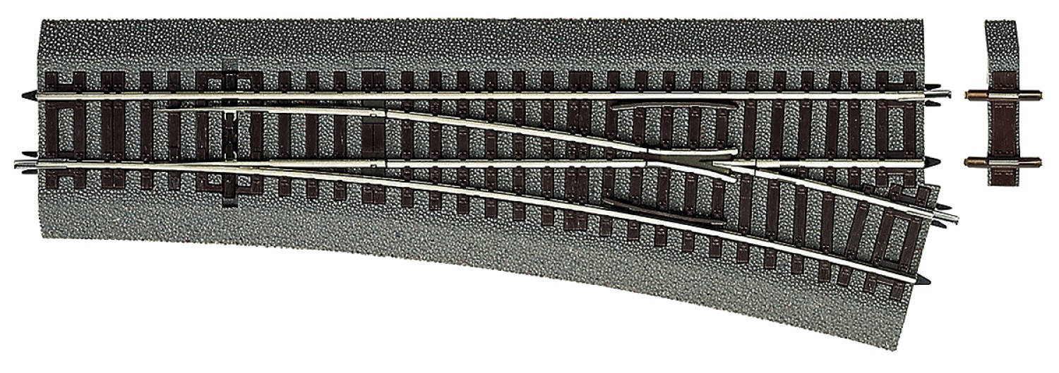 Roco 42535 H0 Weiche rechts 15° mit Bettung 