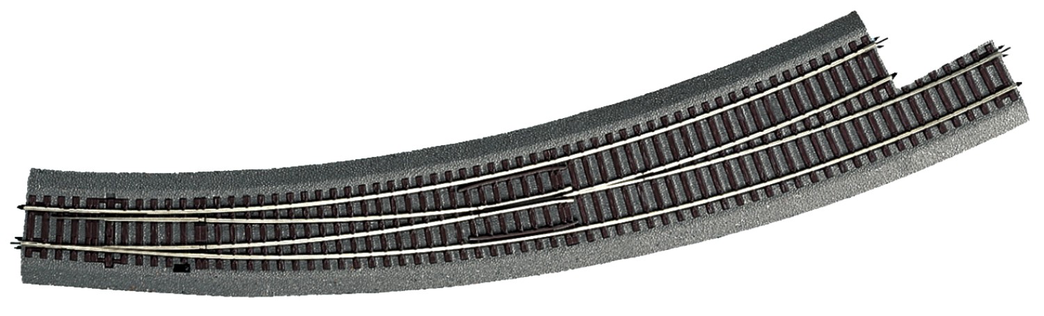 Roco 42568 H0 Bogenweiche links, R9/R10 mit Bettung 