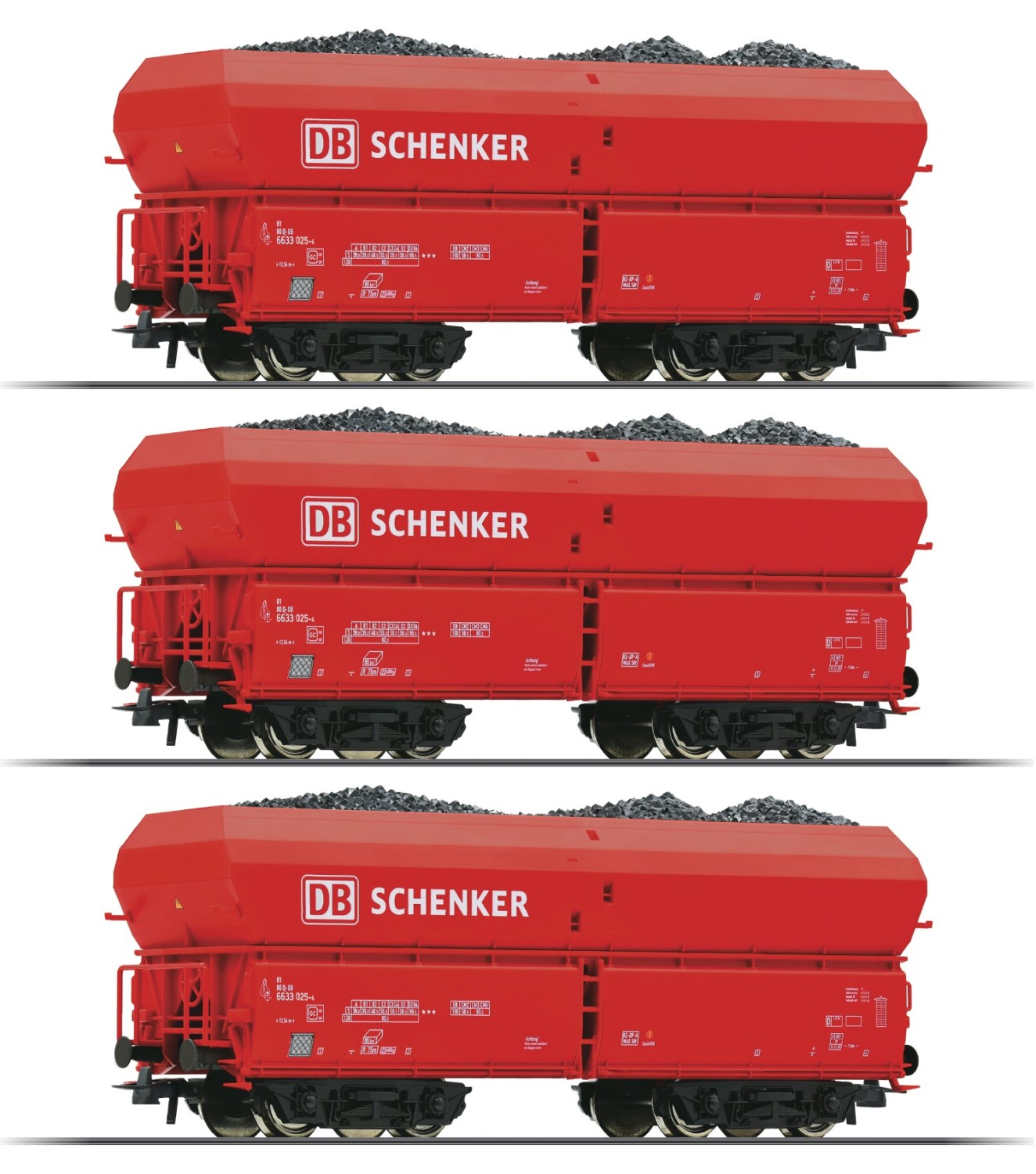 Roco 56339 H0 Selbstentladewagen, DB AG Schenker 3er-Set 