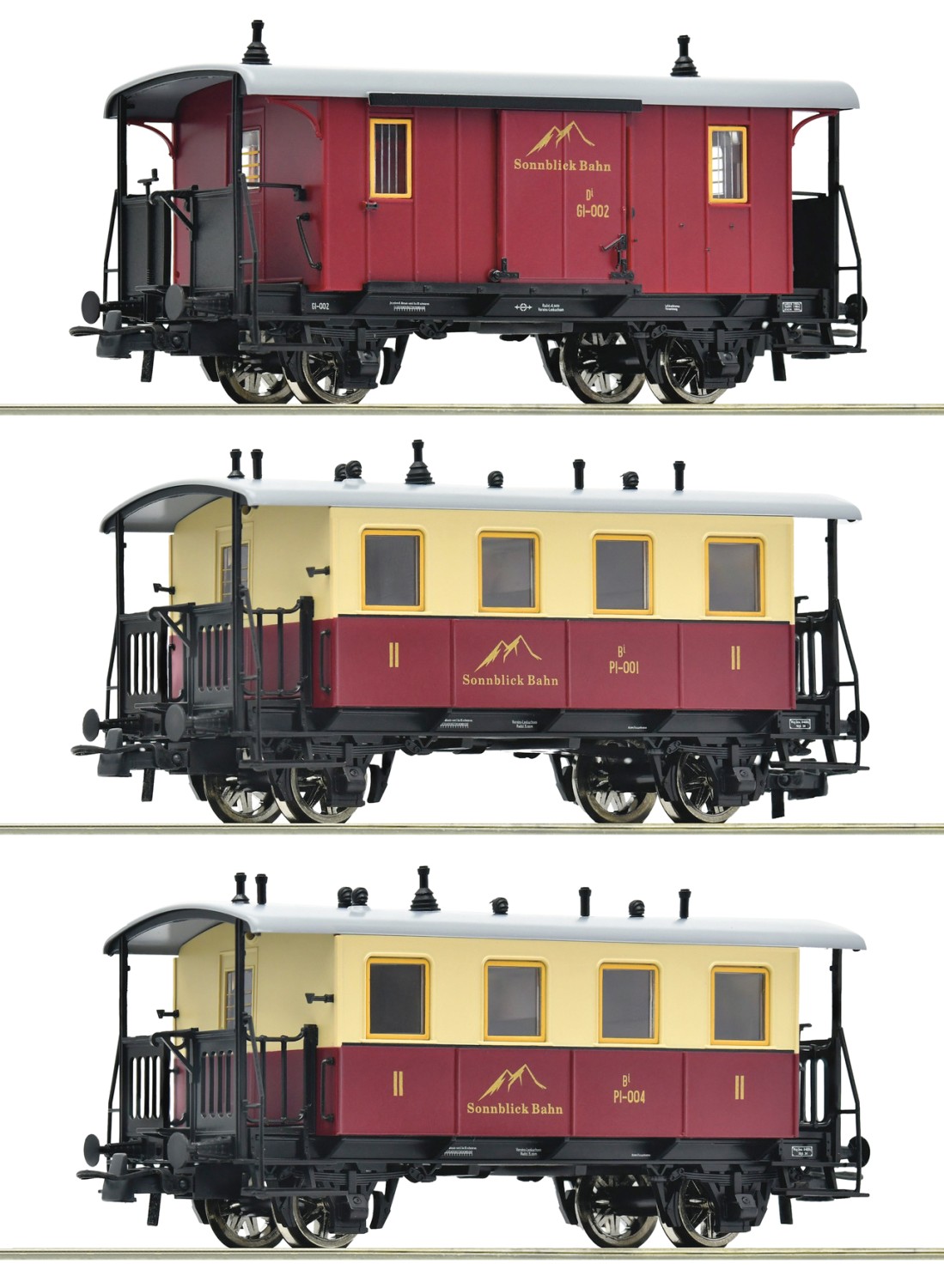 Roco 6200063 H0 Zahnradbahn-Personenzug, Sonnblick-Bahn 3er-Set