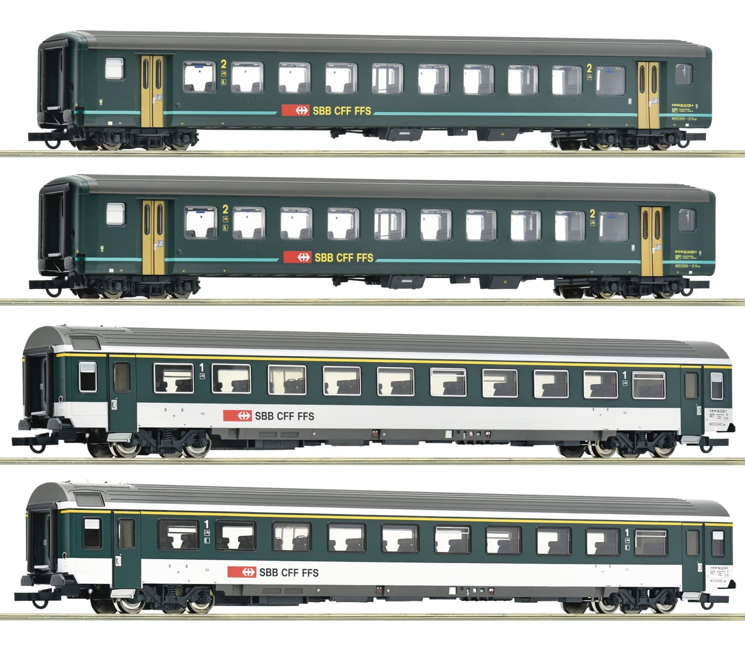 Roco 6200091 H0 Reisezugwagen, SBB 4er-Set 