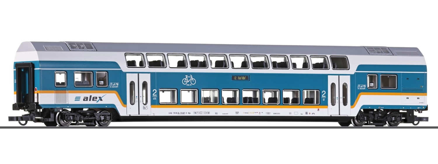 Roco 6220104 H0 Doppelstockwagen, alex (Hof Hbf) für AC~ Wechselstrom