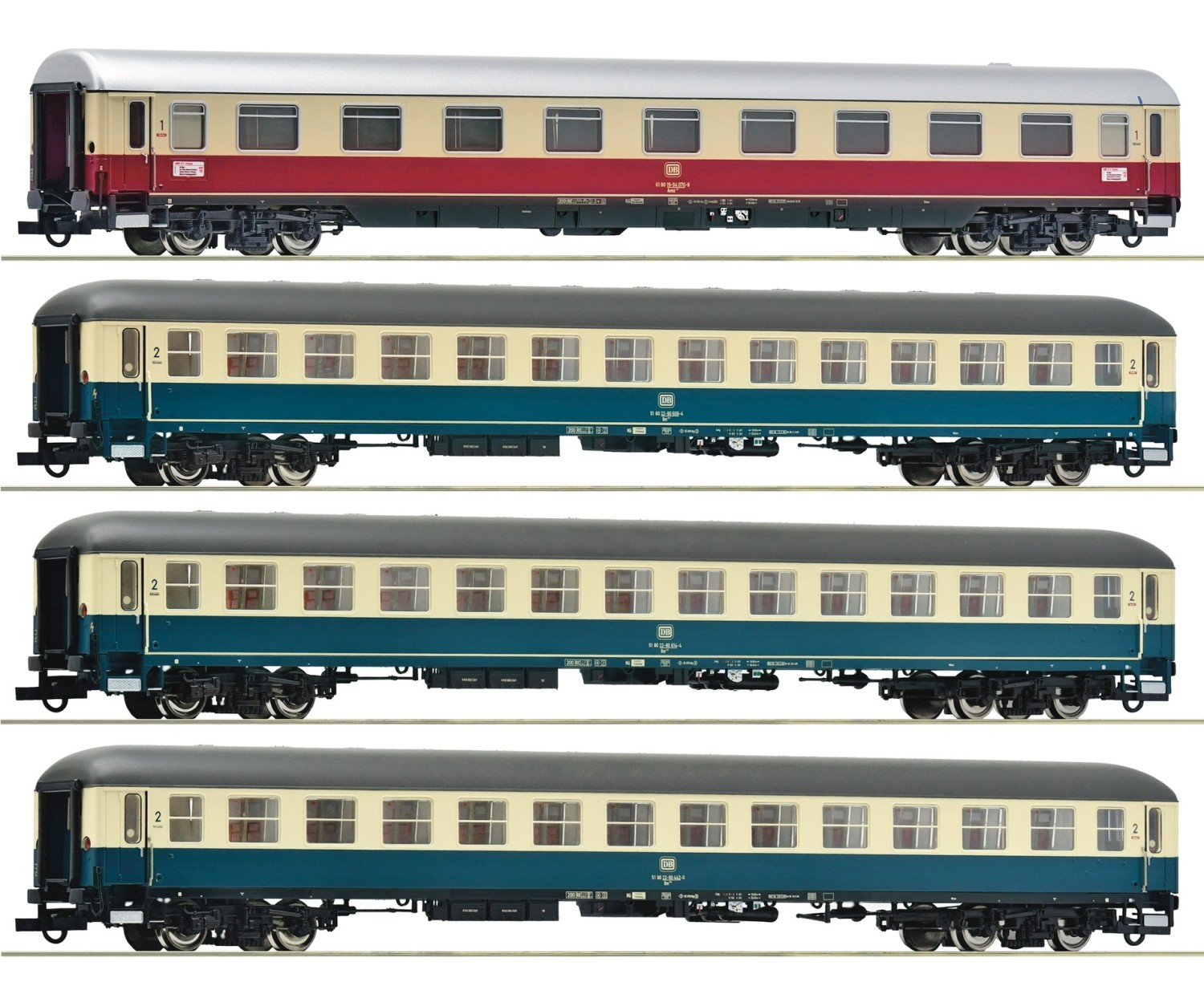 Roco 6200154 H0 Schnellzugwagen IC 511, DB 4er-Set 