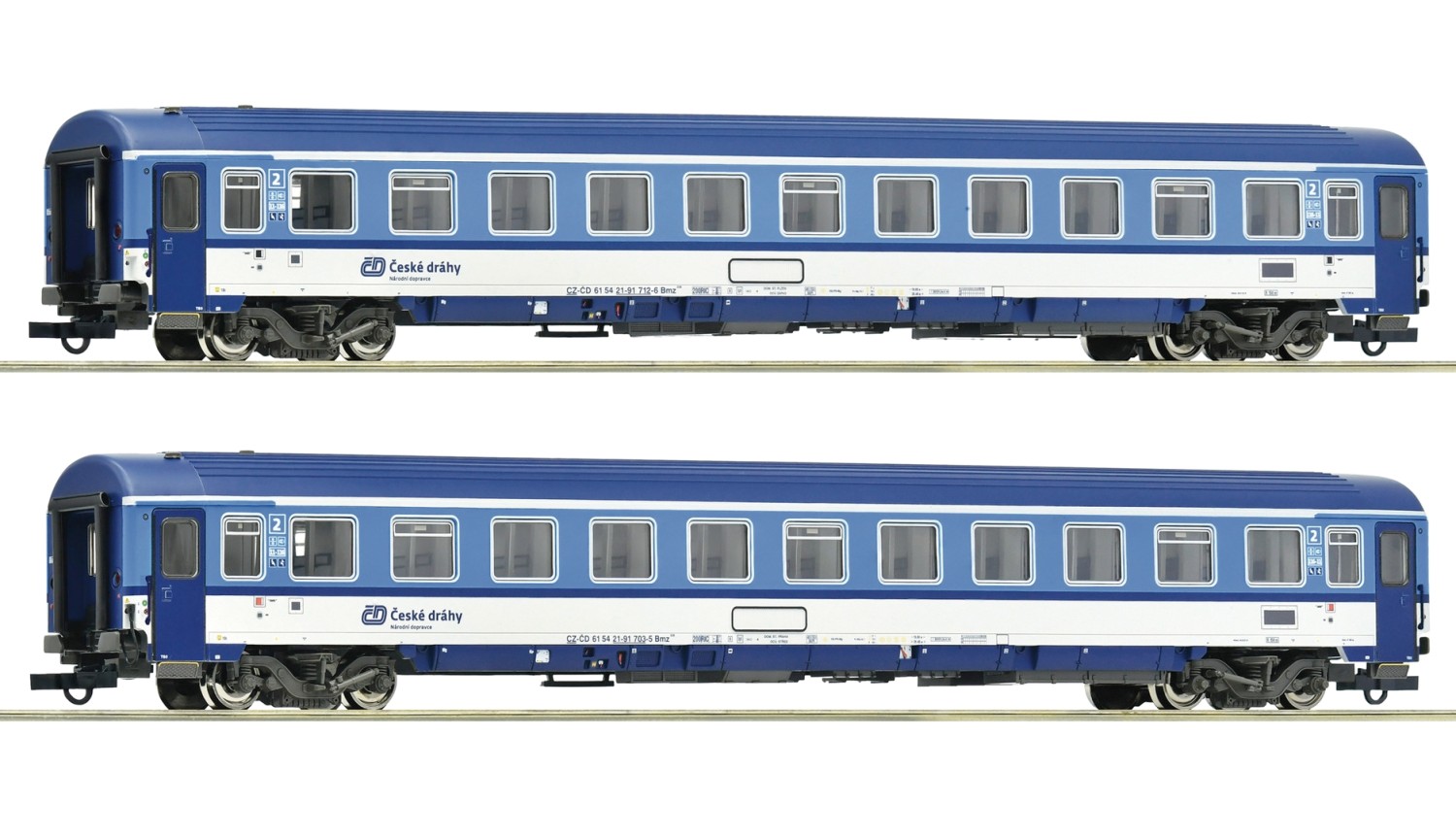 Roco 6200157 H0 Eurofima-Schnellzugwagen, CD 2er-Set 