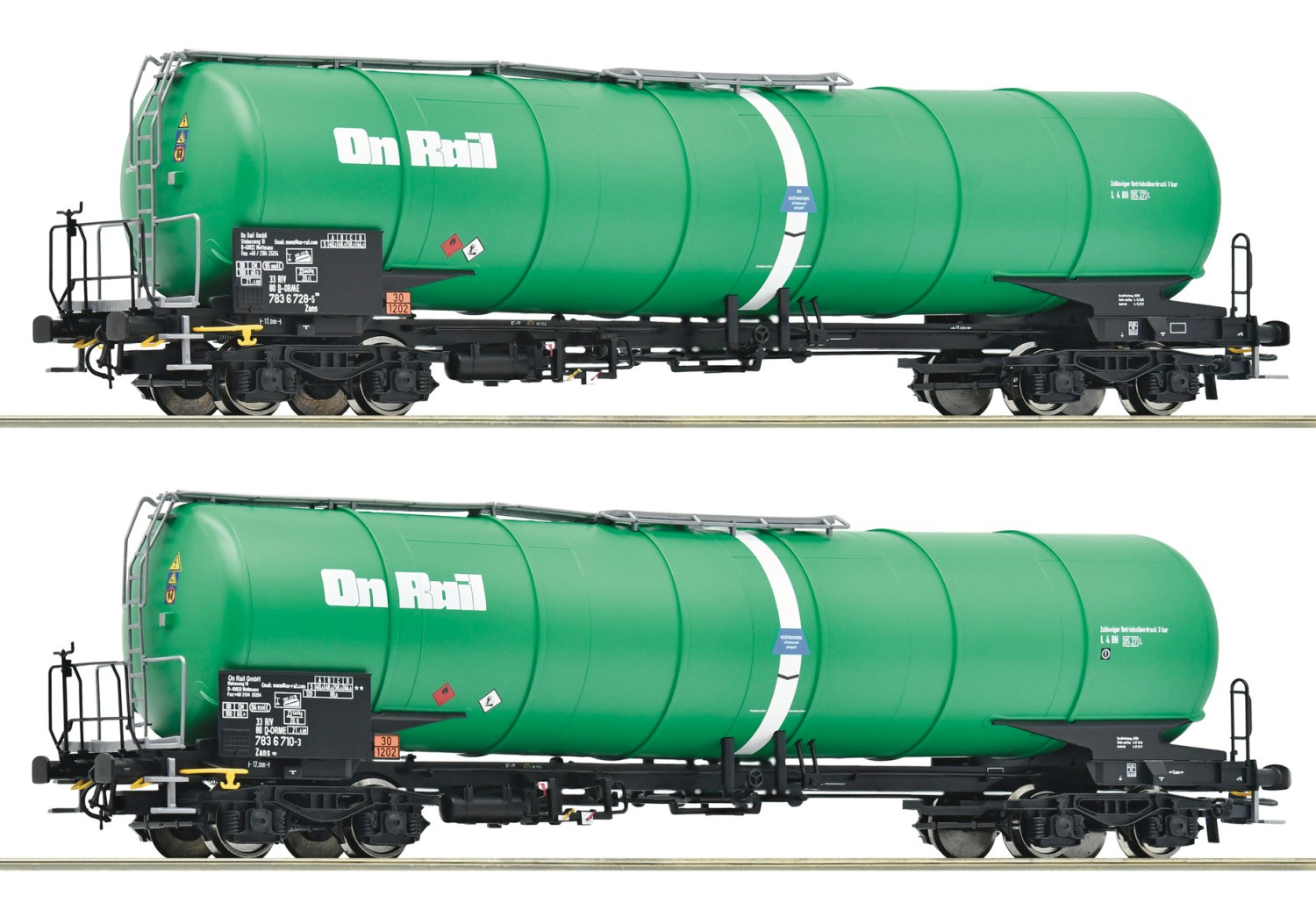Roco 6600147 H0 Kesselwagen Zans, OnRail 2er-Set 