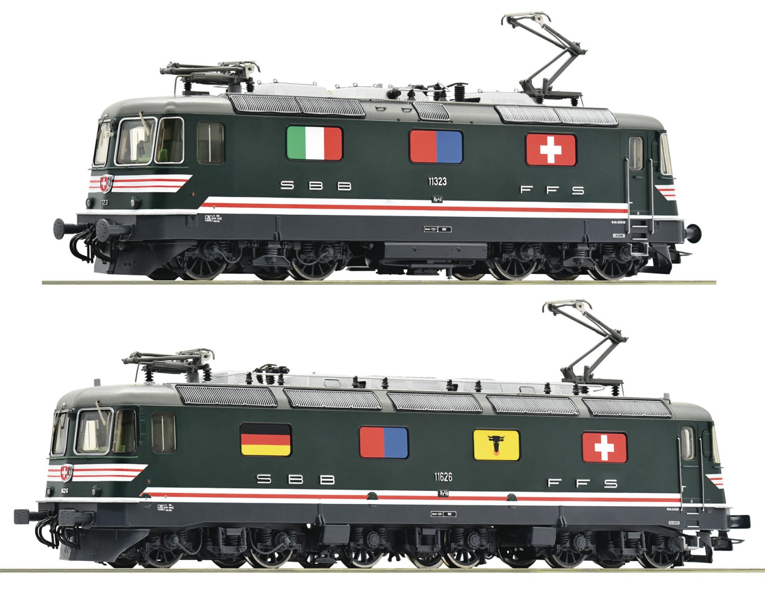 Roco 79415 H0 E-Lok Doppeltraktion Re 10/10, SBB "Digital+Sound" für AC~ Wechselstrom