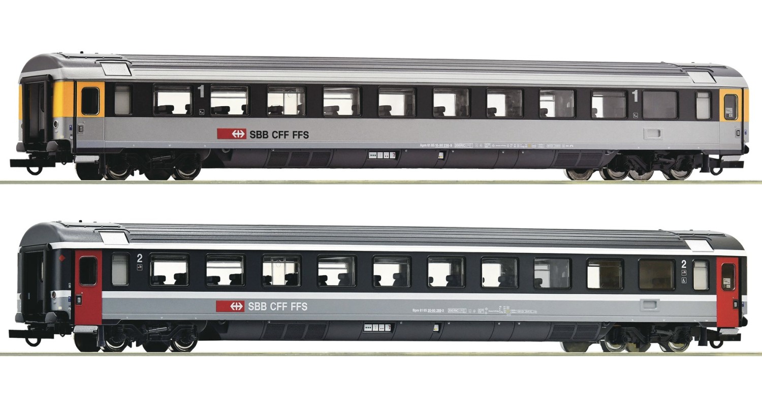 Roco 74023 H0 EuroCity-Wagen EC 7, SBB 2er-Set 