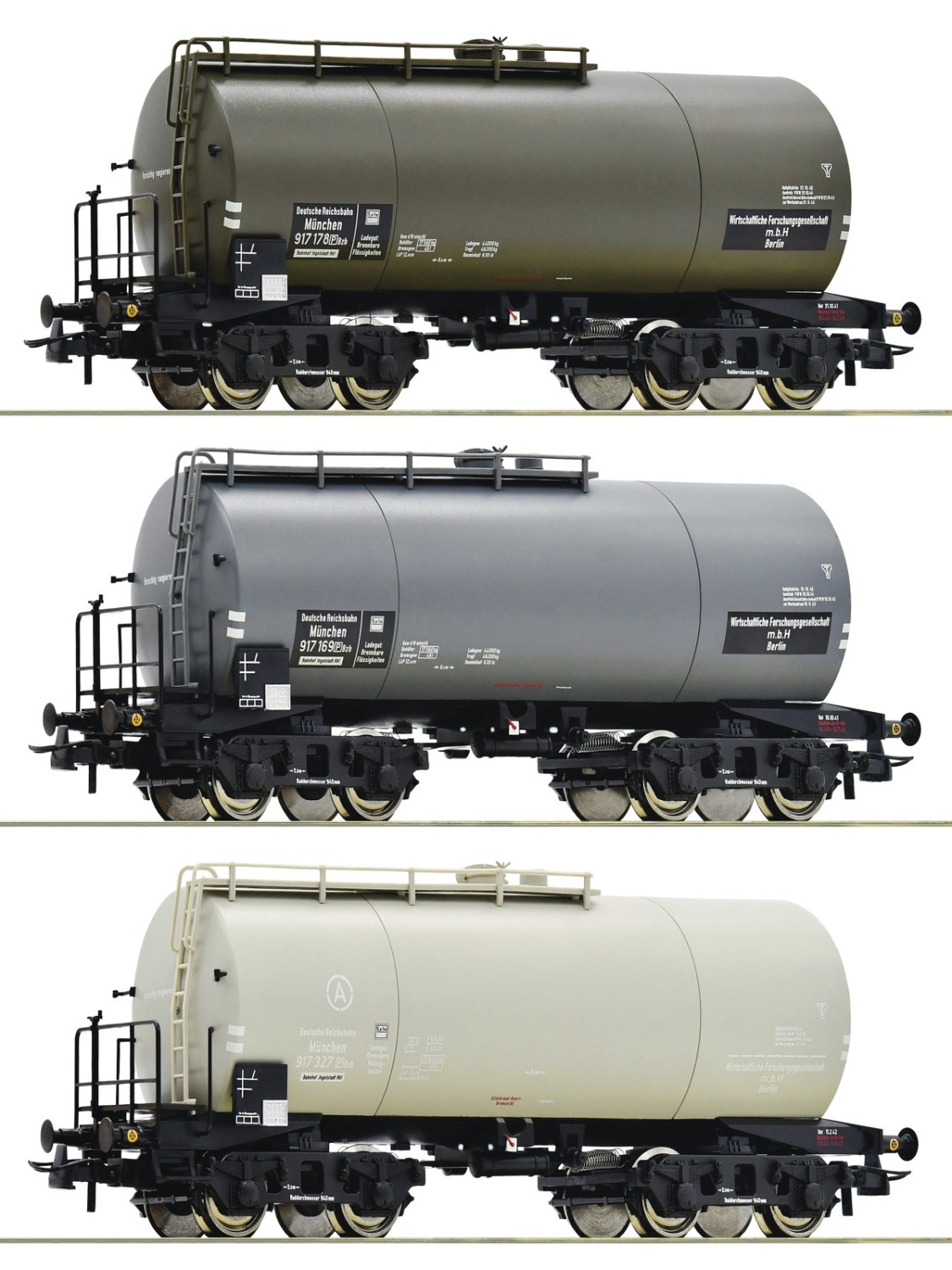 Roco 76015 H0 Kesselwagen, DRG 3er-Set 