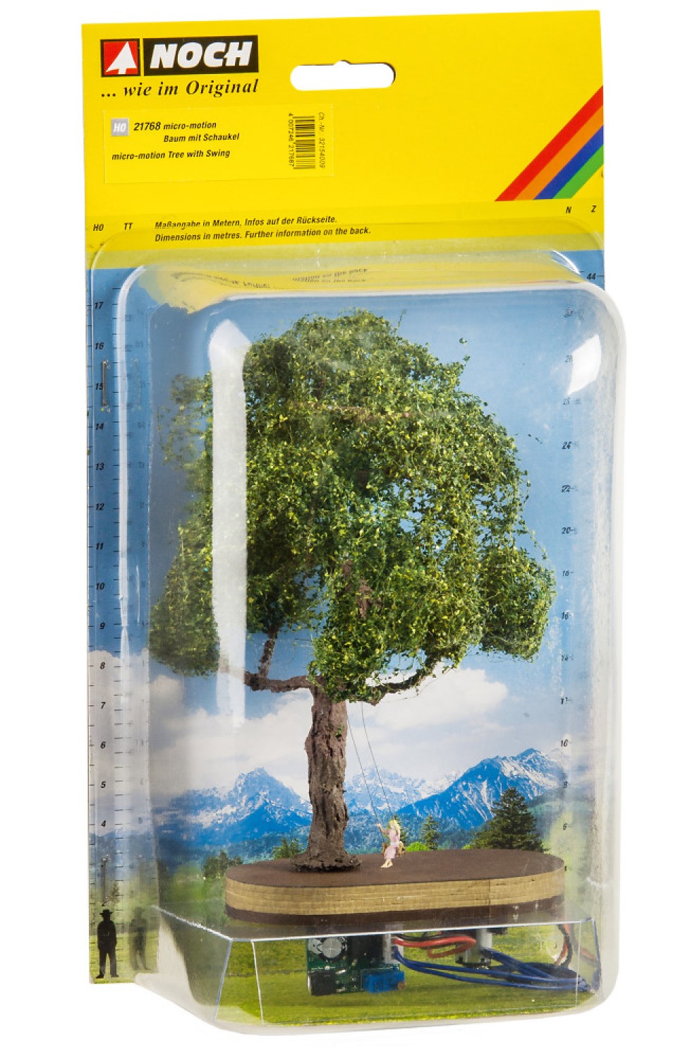 NOCH 21768 H0 Baum mit Schaukel micro-motion 