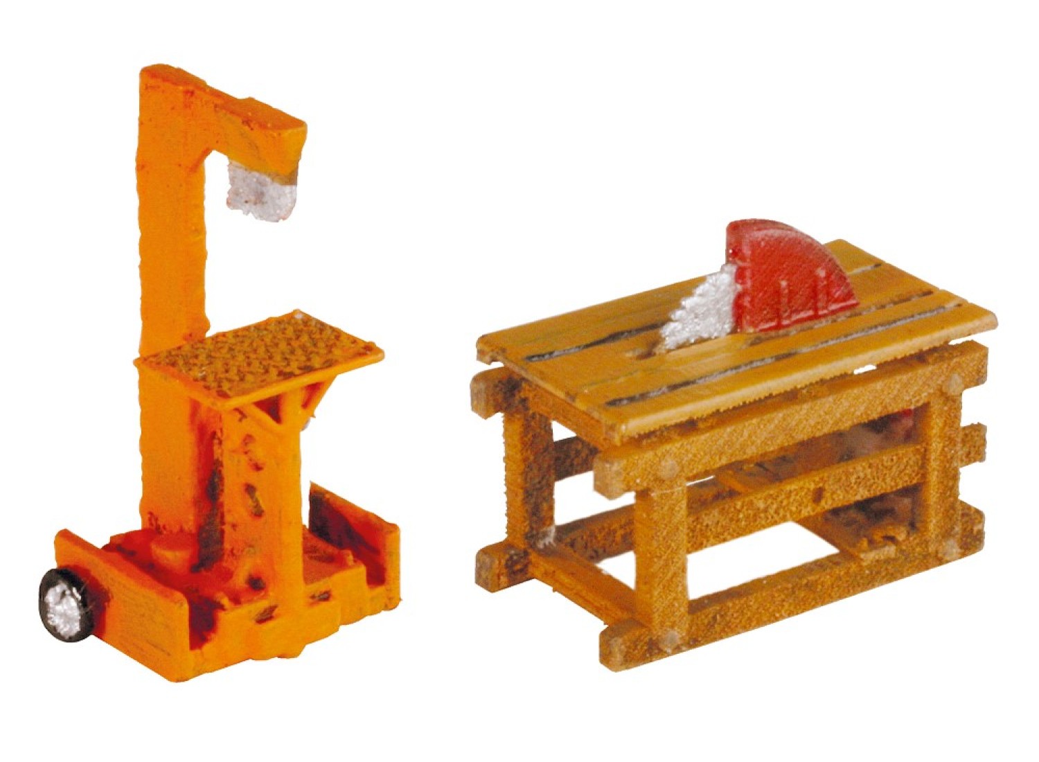 NOCH 13726 H0 Holzspalter und Kreissäge 3D-minis 