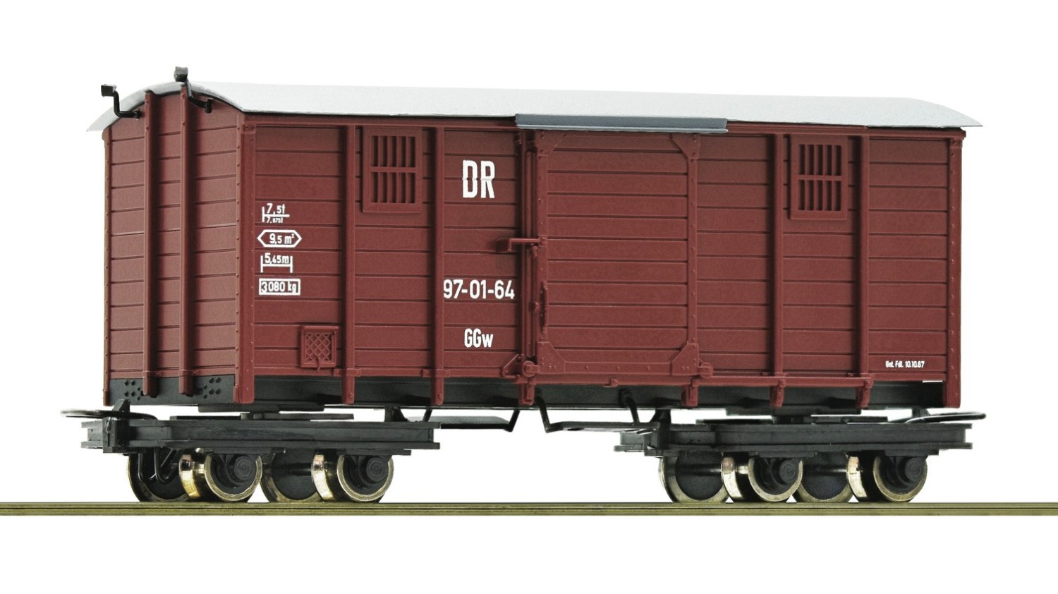 Roco 34622 H0e Gedeckter Güterwagen, DR 