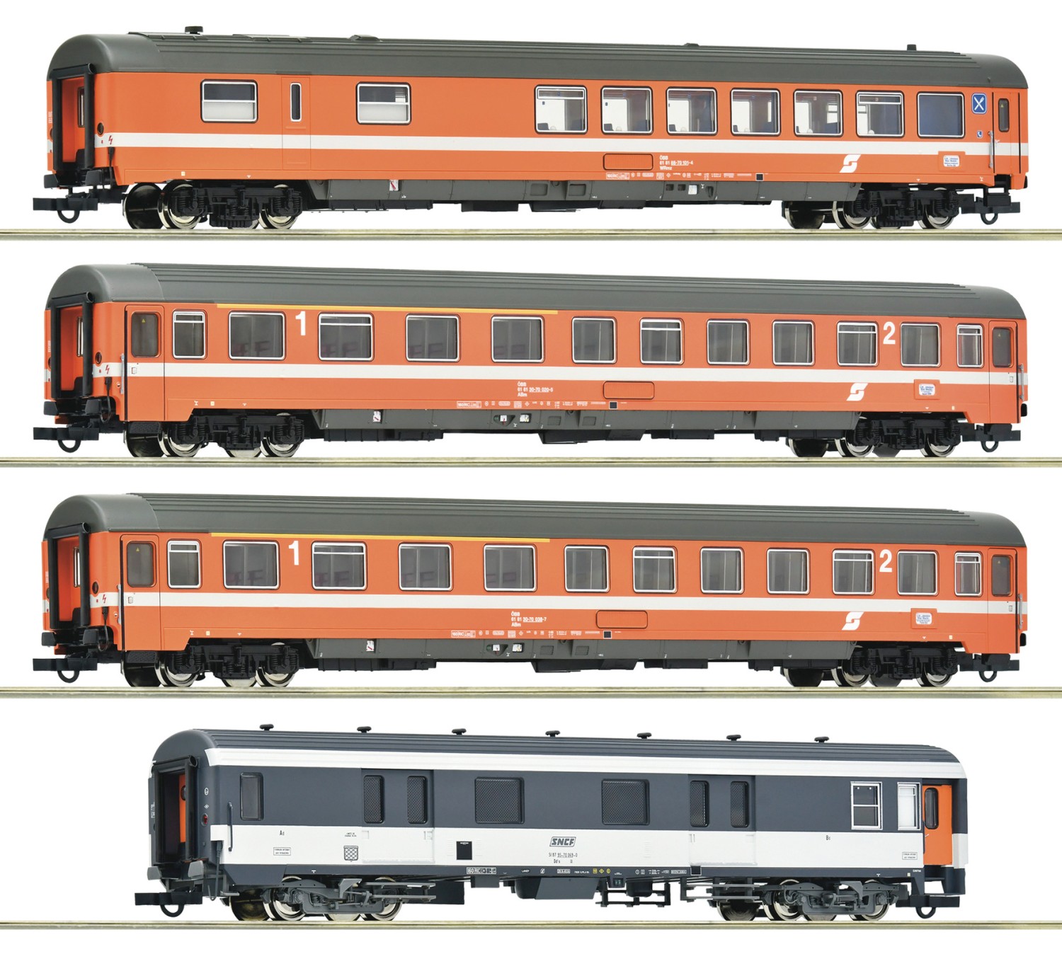 Roco 6200077 H0 Schnellzugwagen „Arlberg-Express“, ÖBB 4er-Set