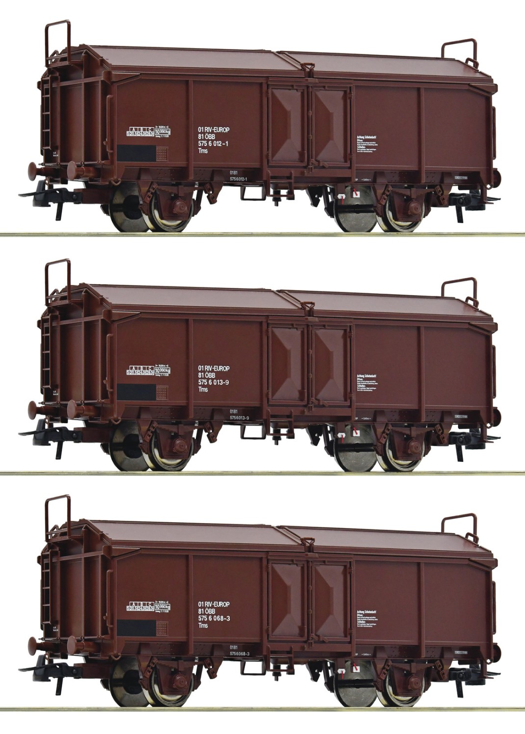 Roco 66178 H0 Schiebedachwagen, ÖBB 3er-Set 