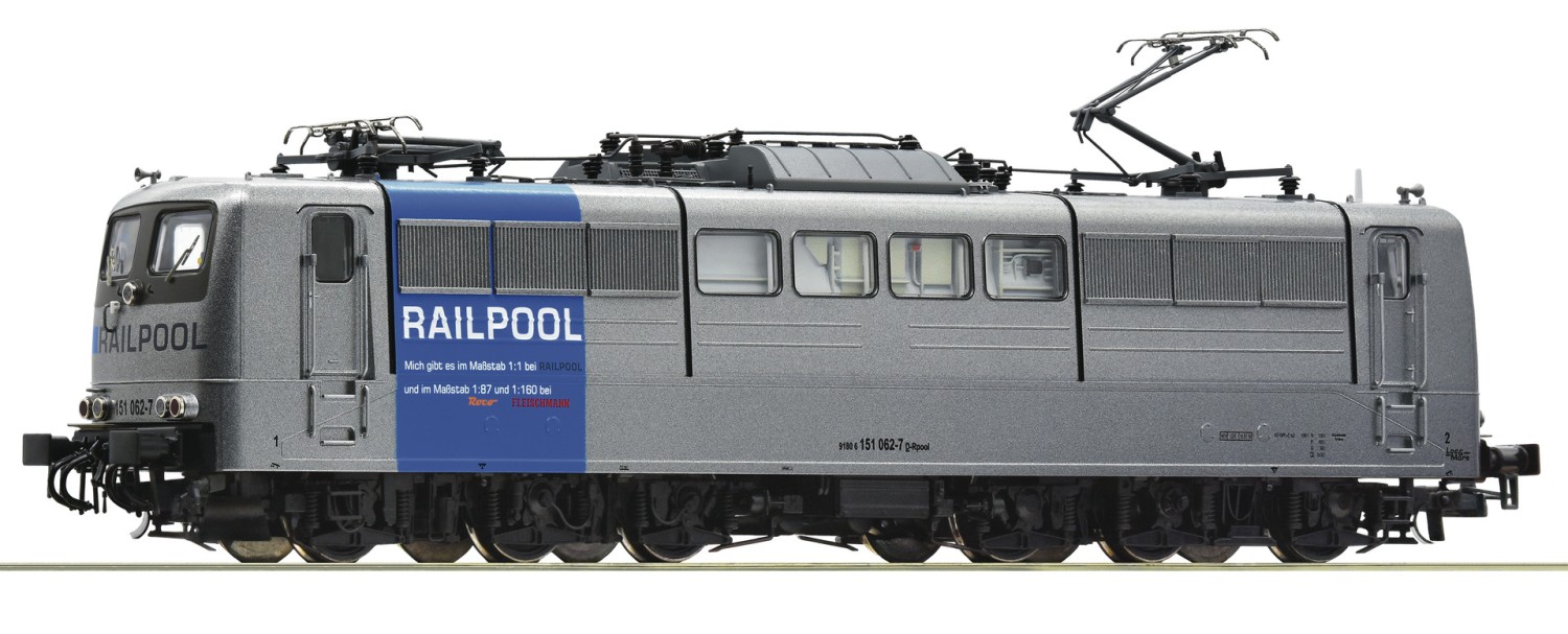 Roco 73407 H0 E-Lok BR 151 062-7, Railpool "Digital+Sound" 