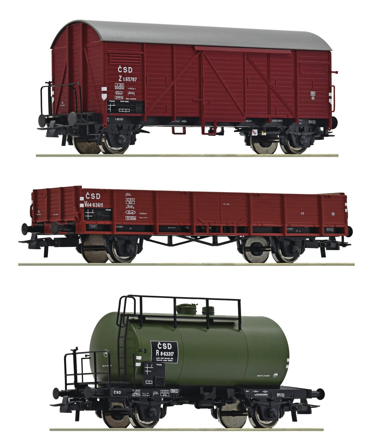 Roco 76018 H0 Güterwagen, CSD 3er-Set 