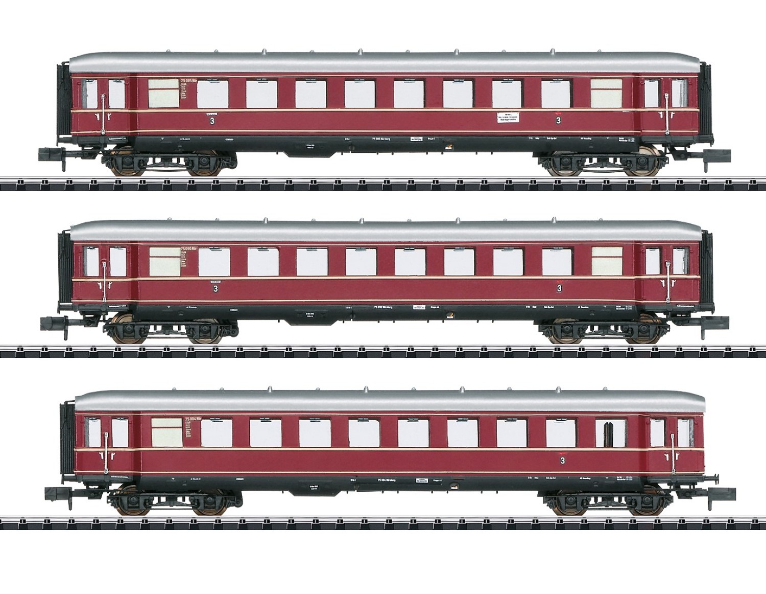 Minitrix 15405 N Eilzugwagen, DB 3er-Set 