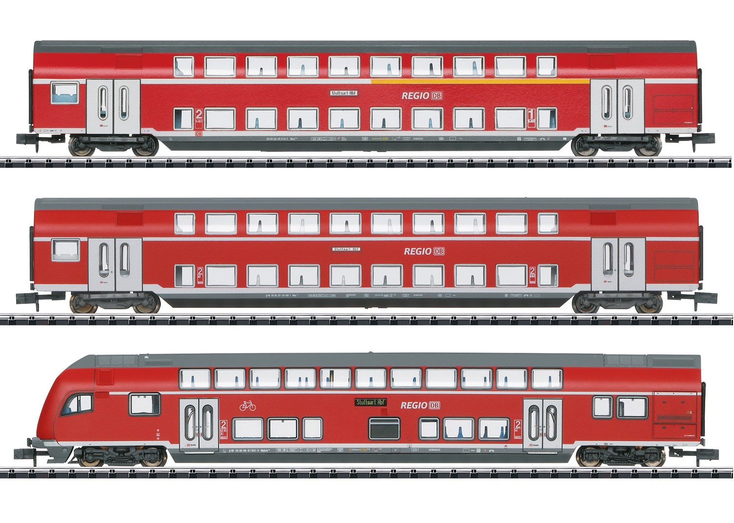 Minitrix 18055 N Doppelstockwagen, DB AG 3er-Set 