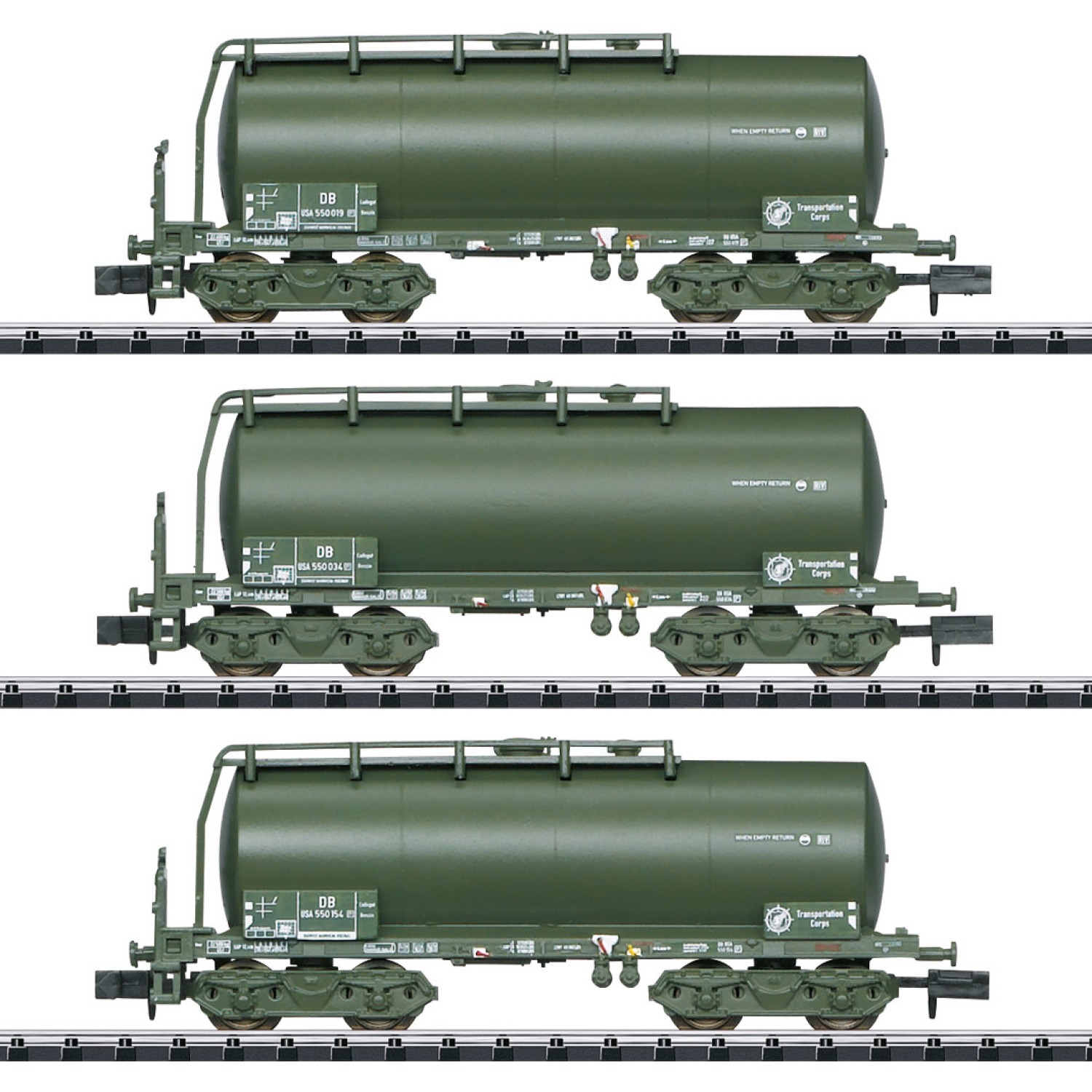 Minitrix 18212 N Kesselwagen, DB 3er-Set 