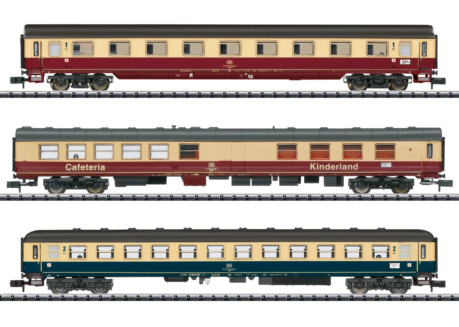 Minitrix 18274 N Schnellzugwagen FD 1922, DB 3er-Set 