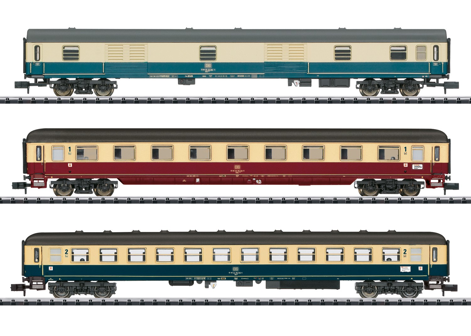 Minitrix 18275 N Schnellzugwagen FD 1922, DB 3er-Set 