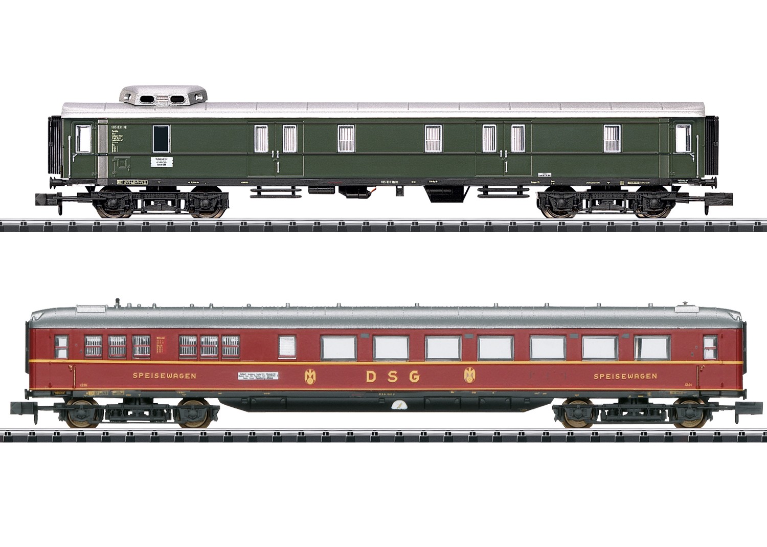 Minitrix 18286 N Schnellzugwagen, DB 2er-Set 