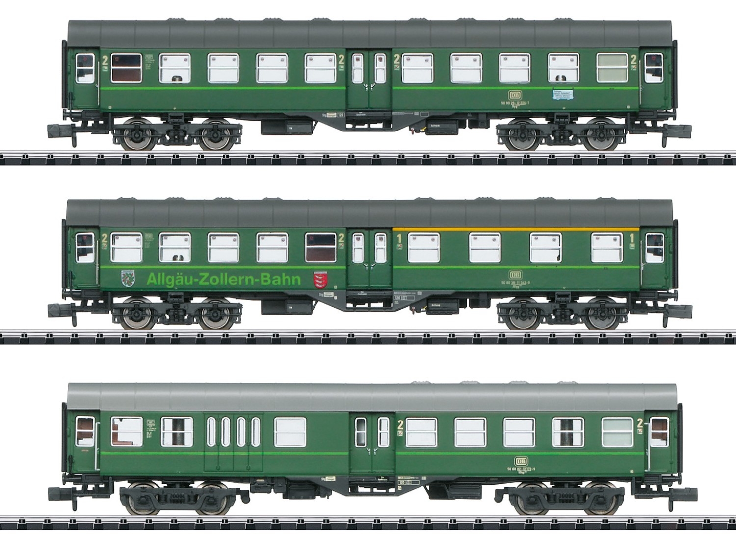 Minitrix 18453 N Personenwagen Umbauwagen, DB 3er-Set 