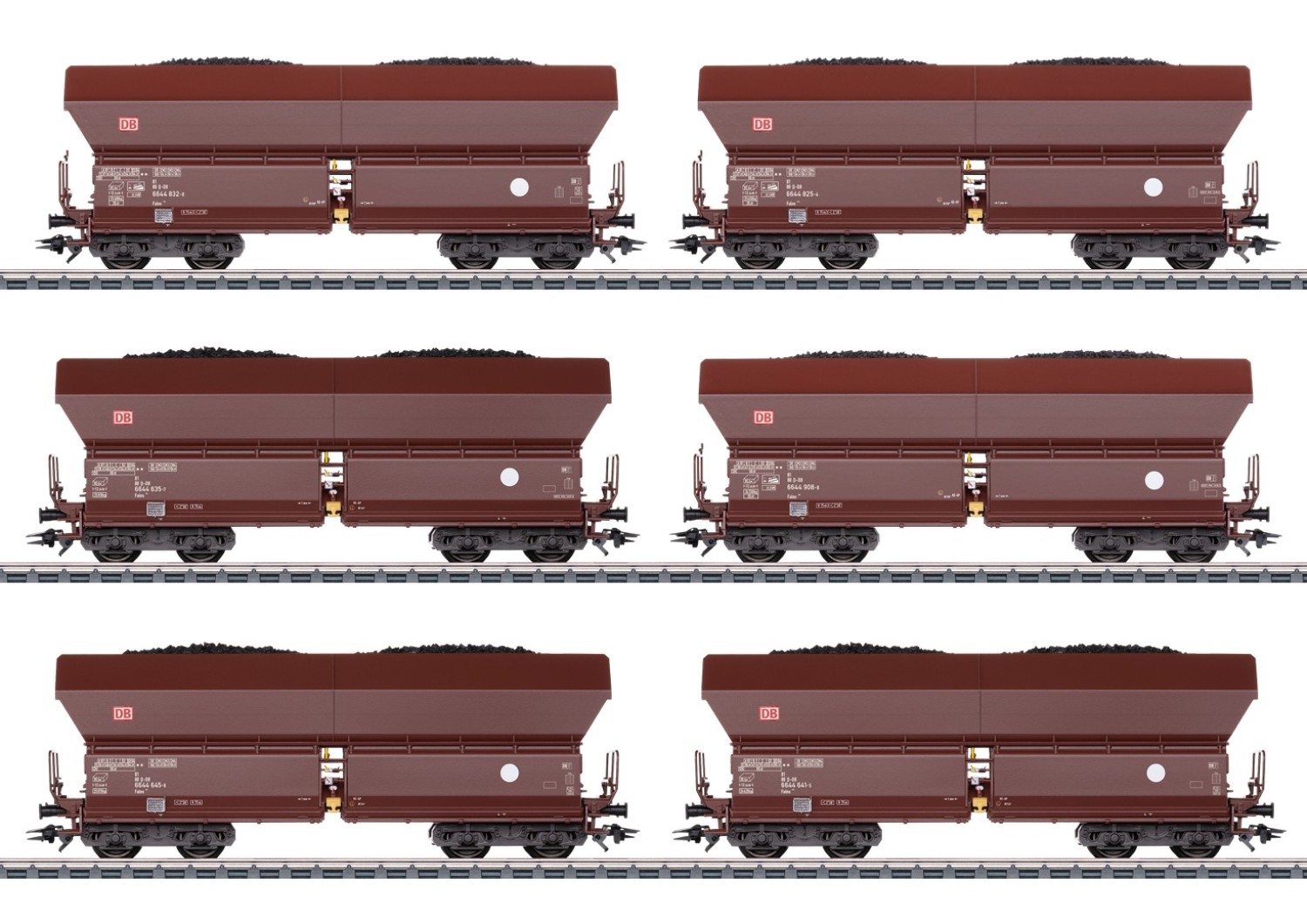 Trix 24182 H0 Selbstentladewagen Falns 182, DB AG 6er-Set 