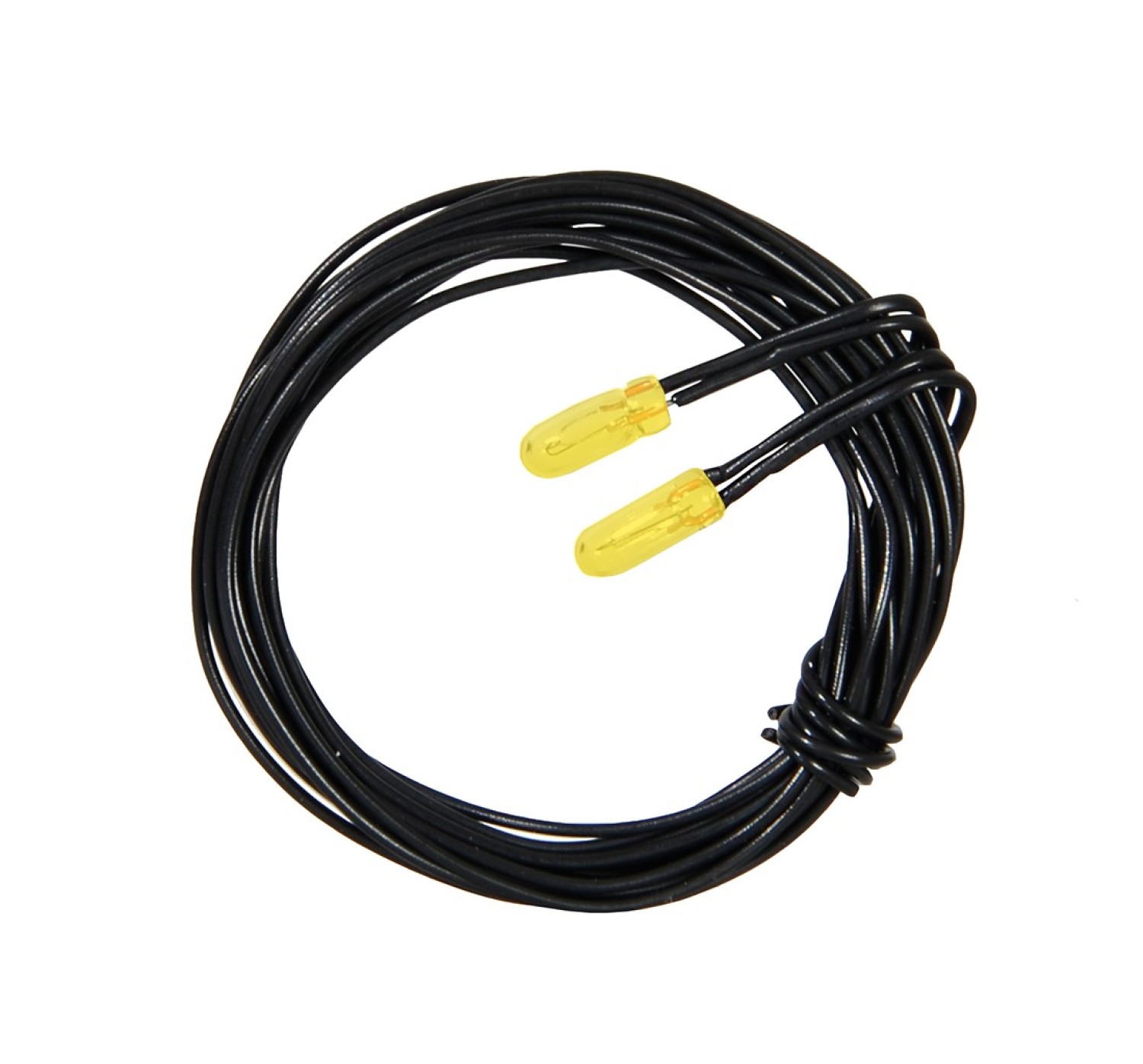 Viessmann 3501 Glühlampen gelb T3/4, Ø 2,3 mm, 12 V, 50 mA, 2 Kabel, 2 Stück