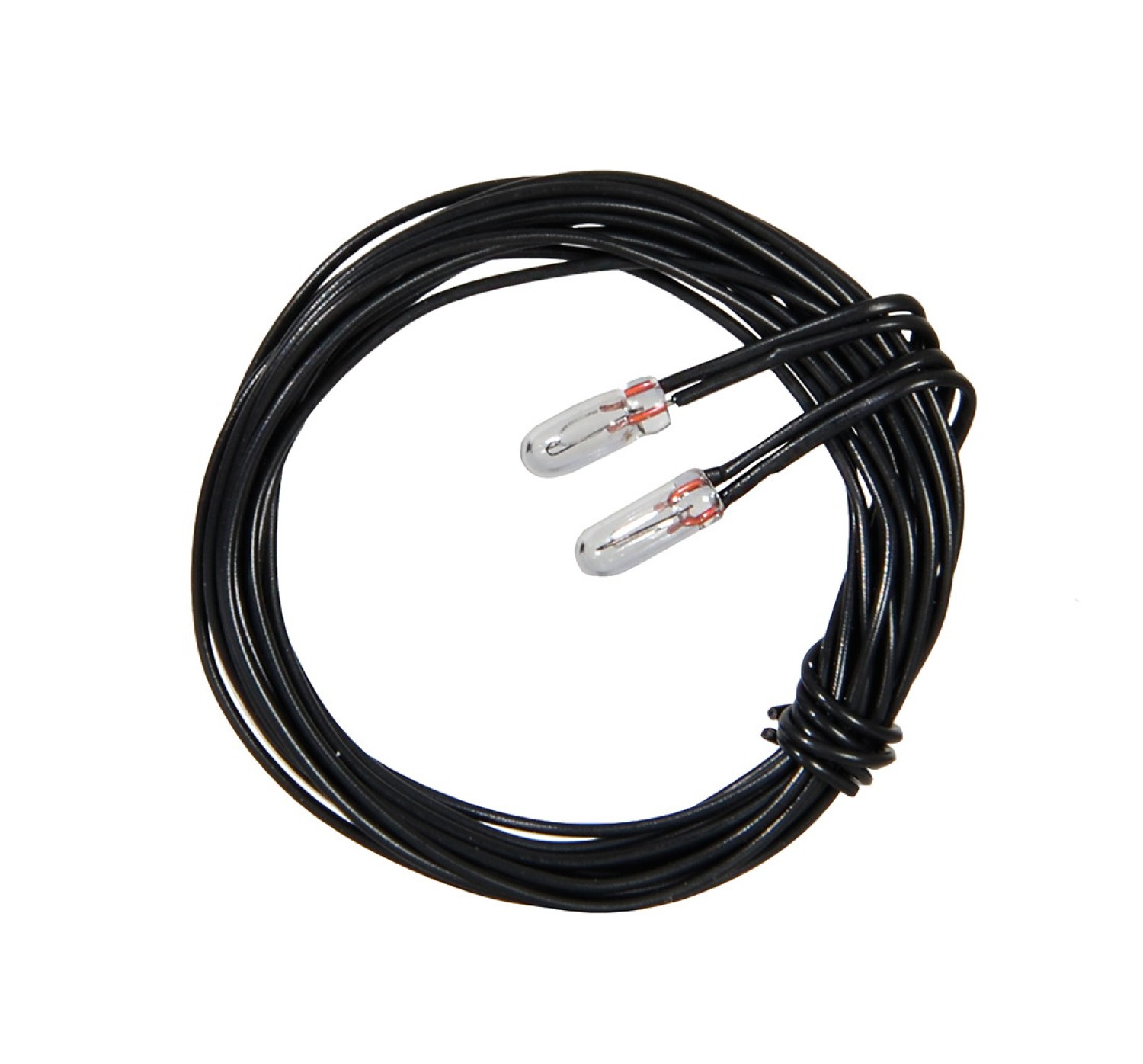 Viessmann 3503 Glühlampen klar T3/4, Ø 2,3 mm, 12 V, 50 mA, 2 Kabel, 2 Stück