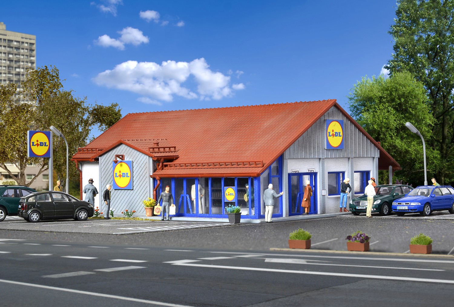 Vollmer 43662 H0 Supermarkt LIDL 