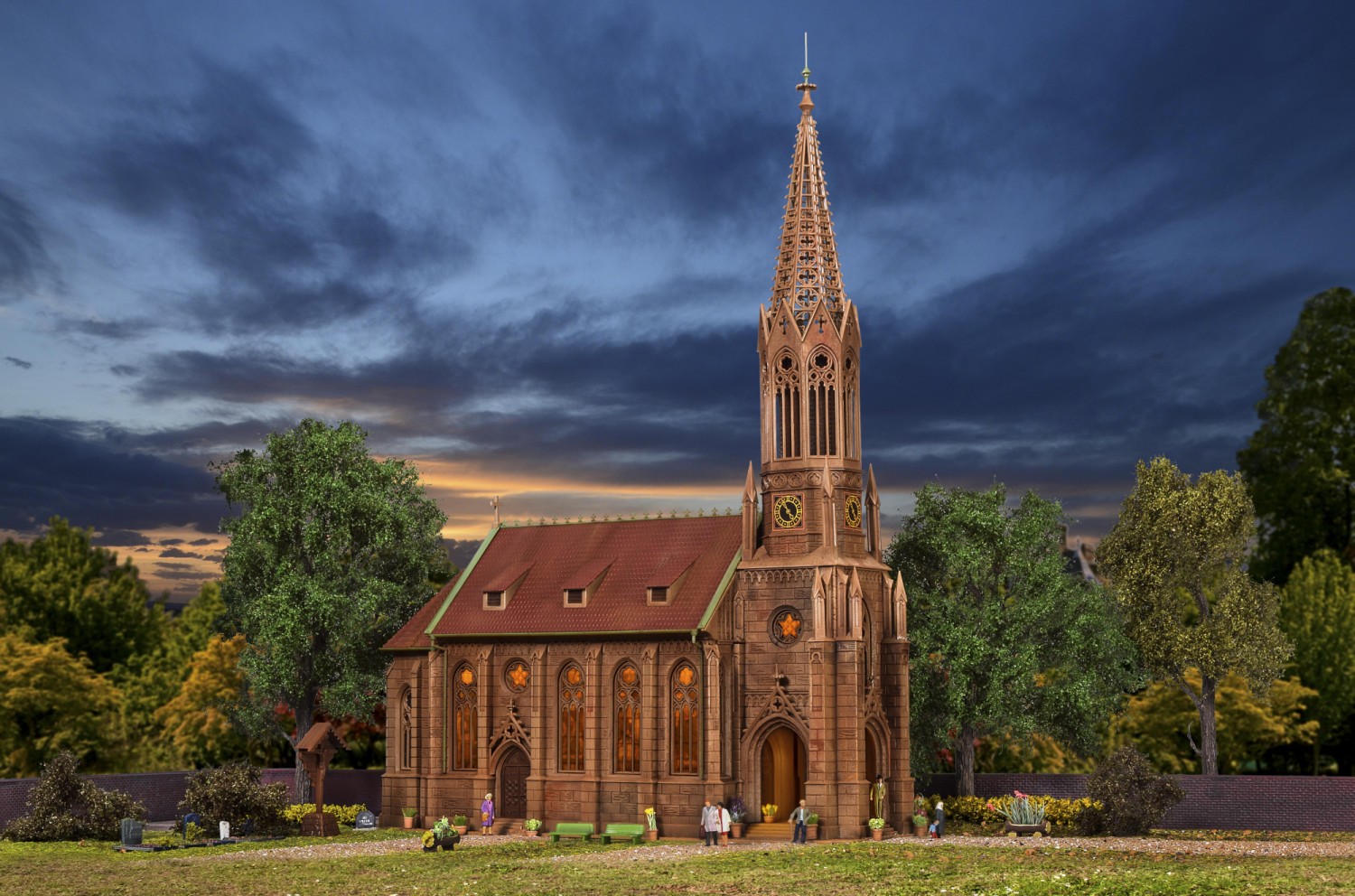 Vollmer 43739 H0 Stadtkirche Stuttgart-Berg 