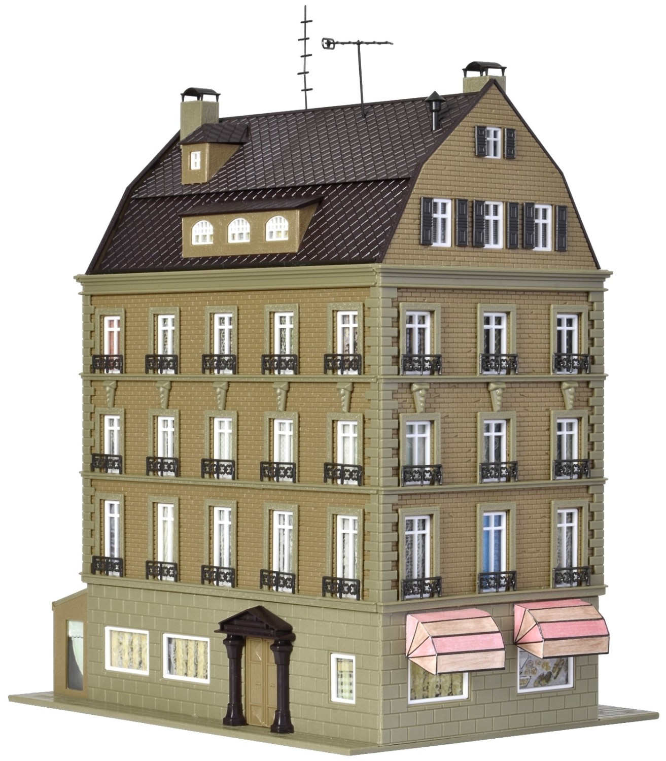 Vollmer 43783 H0 Café mit Inneneinrichtung & LED-Beleuchtung 