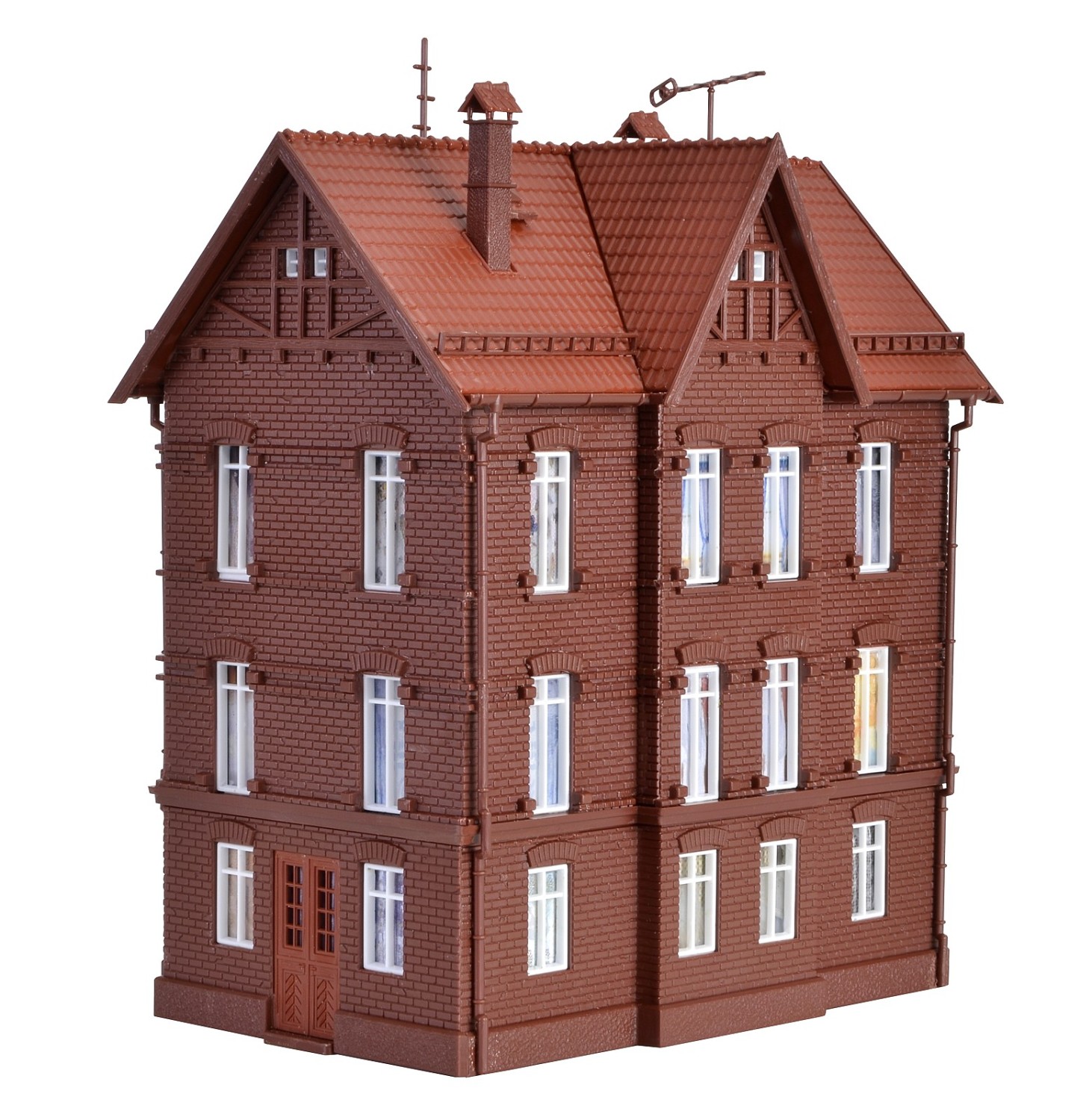 Vollmer 43806 H0 Eisenbahner-Wohnhaus mit First 