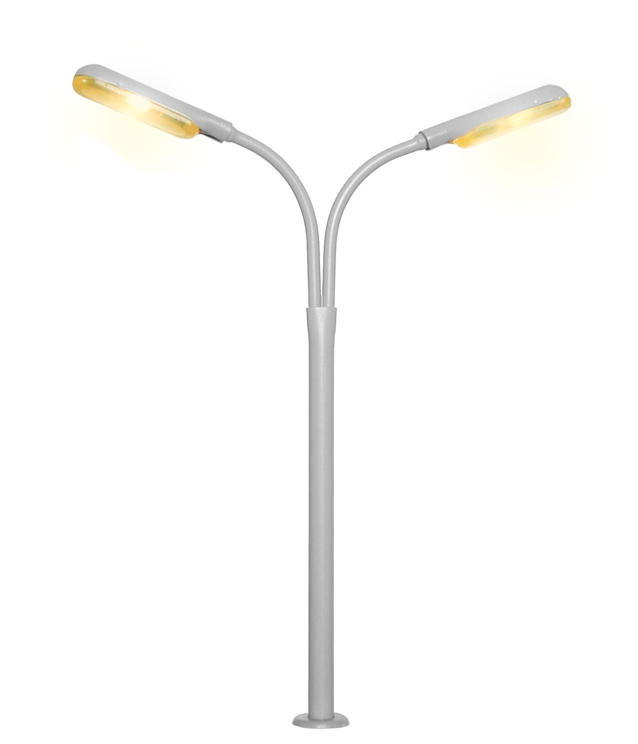 Viessmann 6096 H0 Peitschenleuchte doppelt, 2 LEDs gelb 