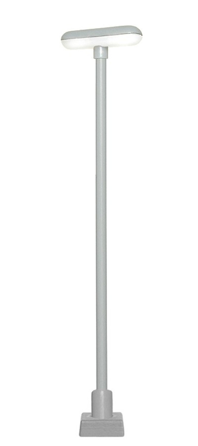 Viessmann 63641 H0 Bahnsteigleuchte mit Kontaktstecksockel, 2 LEDs weiß