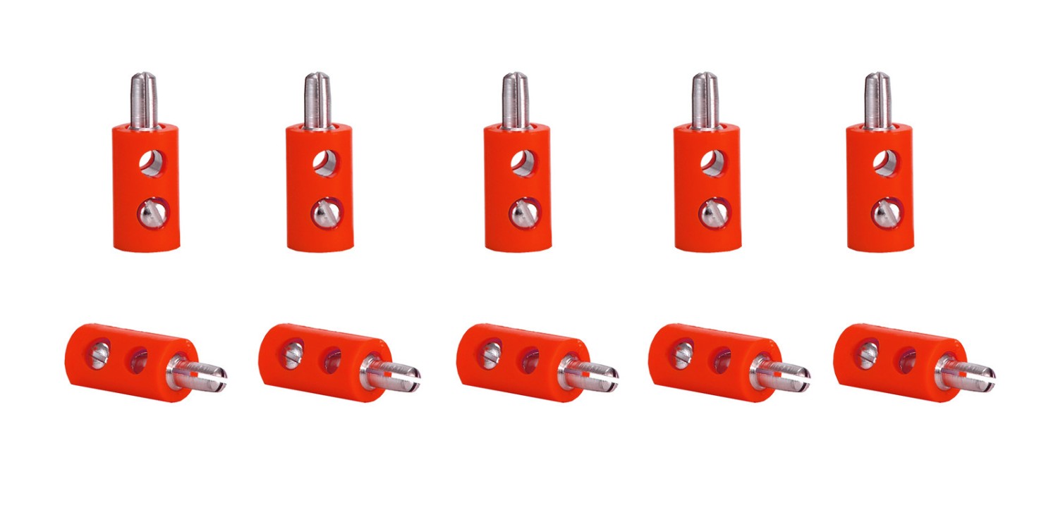 Viessmann 6871 Querlochstecker rot (10 Stück) 