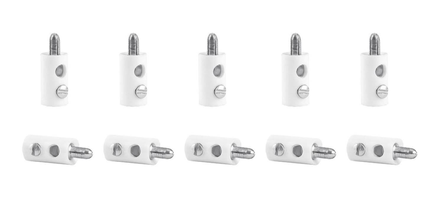 Viessmann 6878 Querlochstecker weiß (10 Stück) 