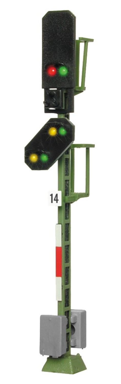 Viessmann 4014 H0 Licht-Blocksignal mit Vorsignal 